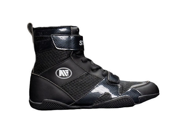 Main Event Stealth Boxing Boots - Black White Kids Sizes 1 - 5